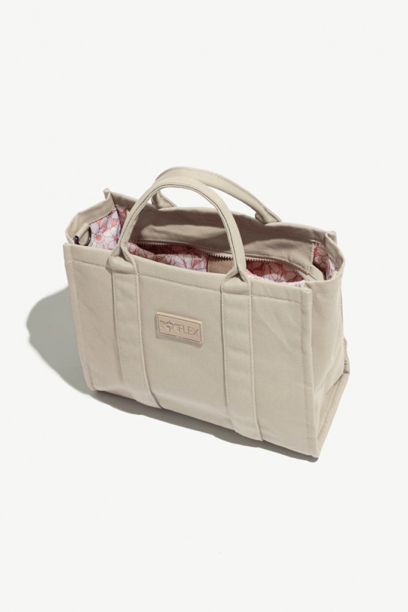 POPFLEX Small Sloane Tote Taupe | 70OEQRPUM