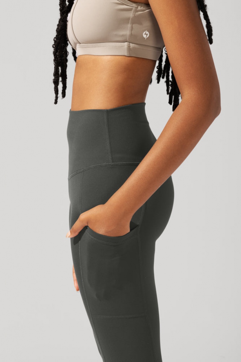 POPFLEX Supersculpt™ Leggings with Pockets (Soft Touch) Forestwood | 14XCFPKZD