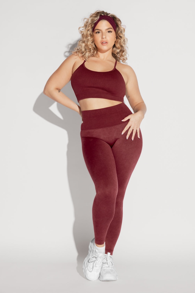 POPFLEX Supersculpt™ Seamless Leggings Garnet | 48DLAGBOZ