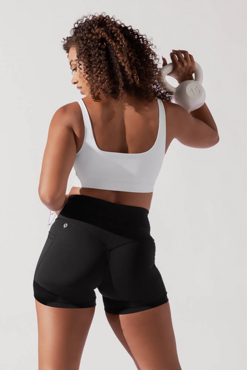 POPFLEX Tone Bra Weiß | 86VSQPORJ