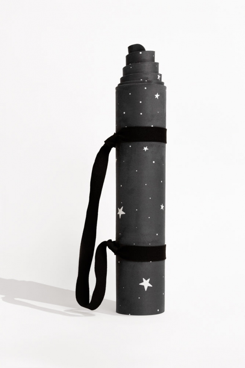 POPFLEX Vegan Wildleder Yoga Mat Schwarz | 05HAZJSEN