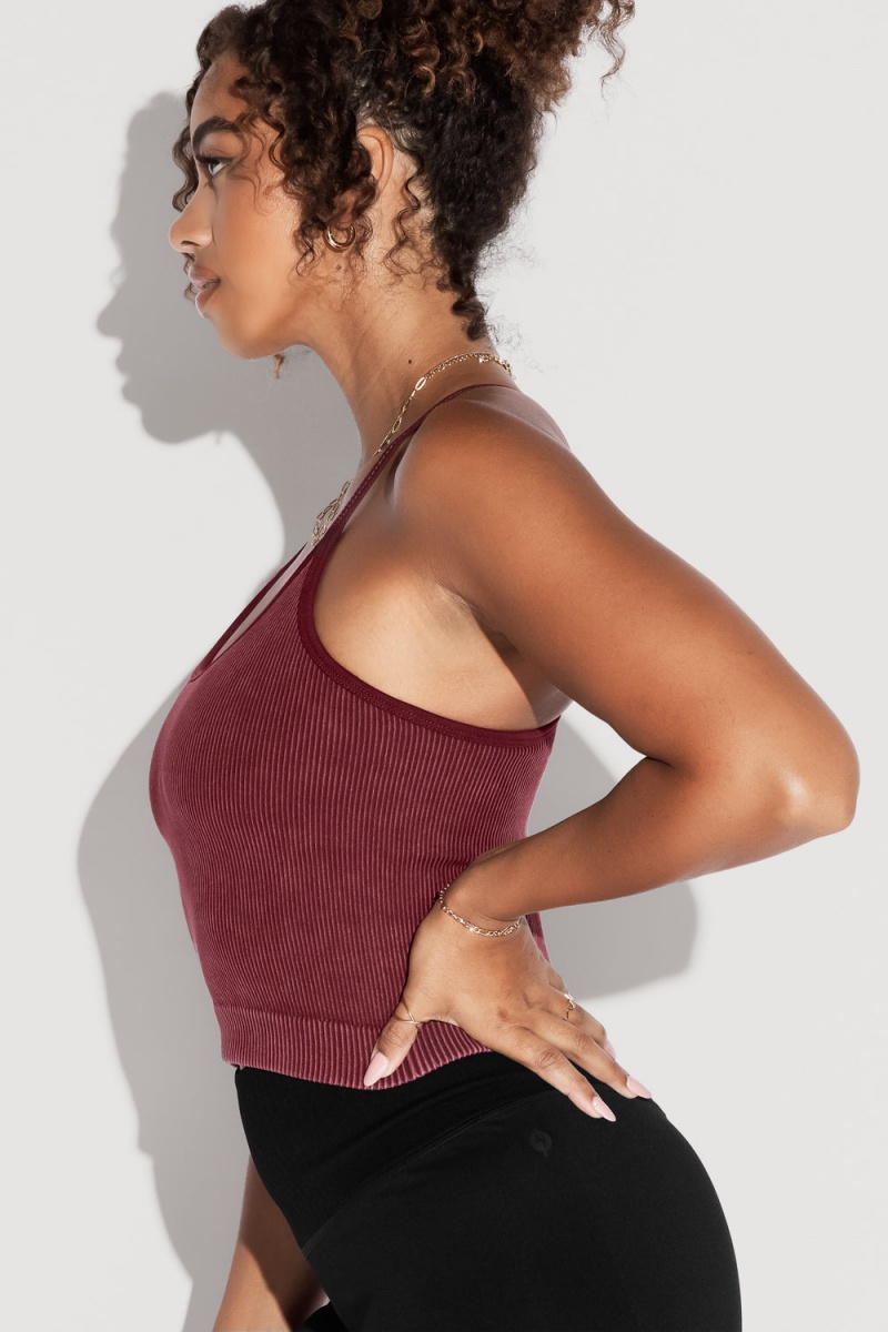 POPFLEX What's the Scoop Seamless Tank Garnet | 60HPMXUYB